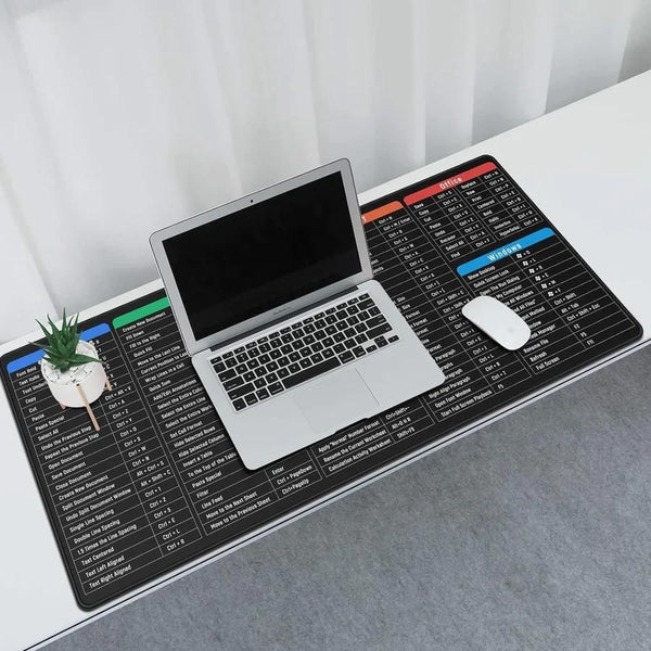 Super Large Anti-Slip Keyboard Pad With Office Software Shortcuts Pattern