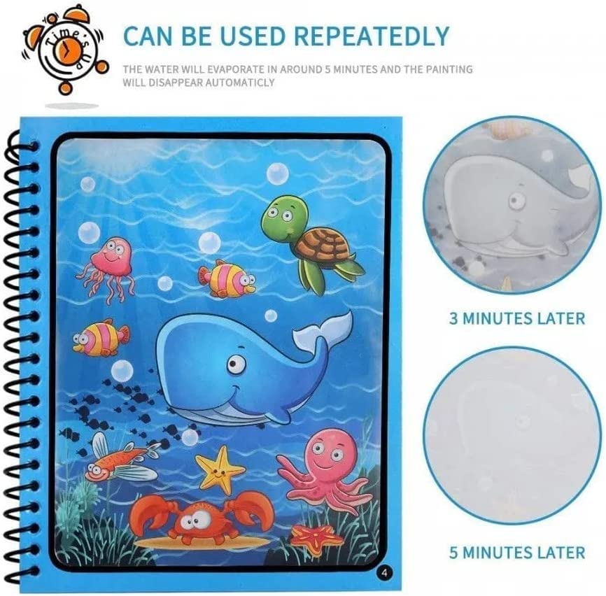 Reusable Magic Water Painting Book