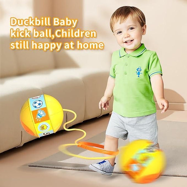 Skip Ball, Portable Foldable Colorful Flash Wheel Swing Ball, Kids Toys