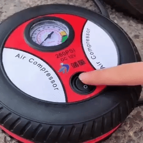 Automatic Tyre Shape Car Air Compressor Pump