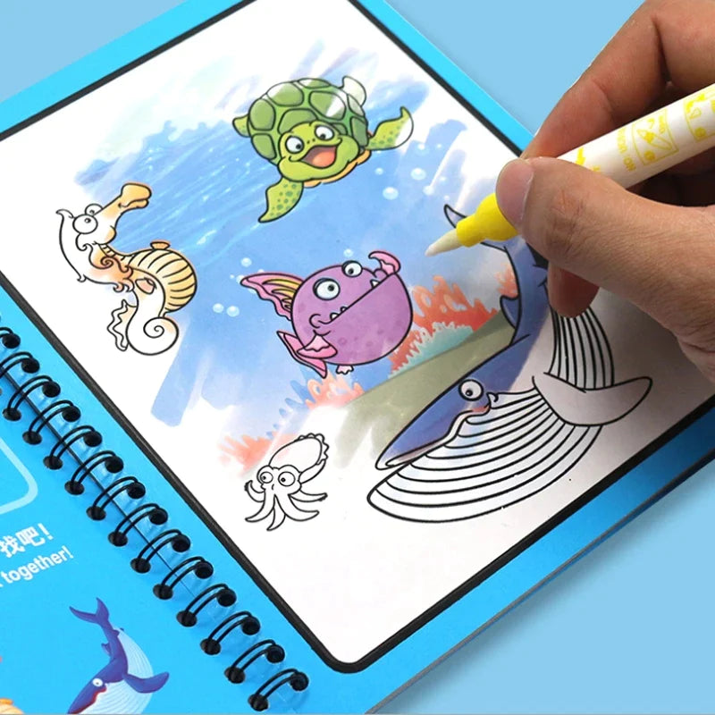 Reusable Magic Water Painting Book